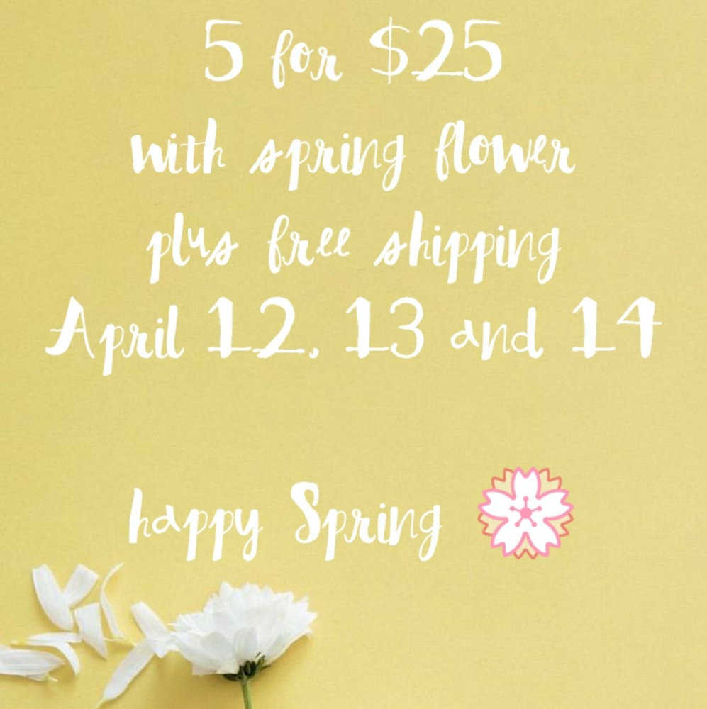 EXTENDED💮 5 for $25 + free shipping